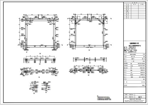 钢结构设计 皮带廊高炉深化施工图设计